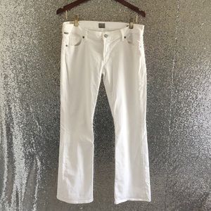 Citizens of Humanity White Bootcut Petite Jeans 30
